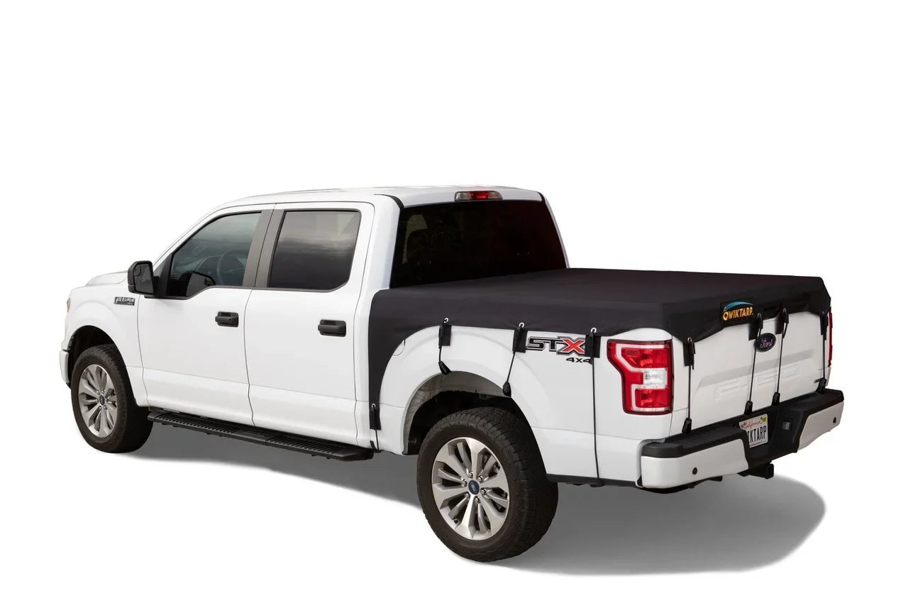 Qwiktarp Inc Truck Bed Cover: 8' ft Bed 2017 - 2023   Ford F150, Chevy 1500, RAM 1500