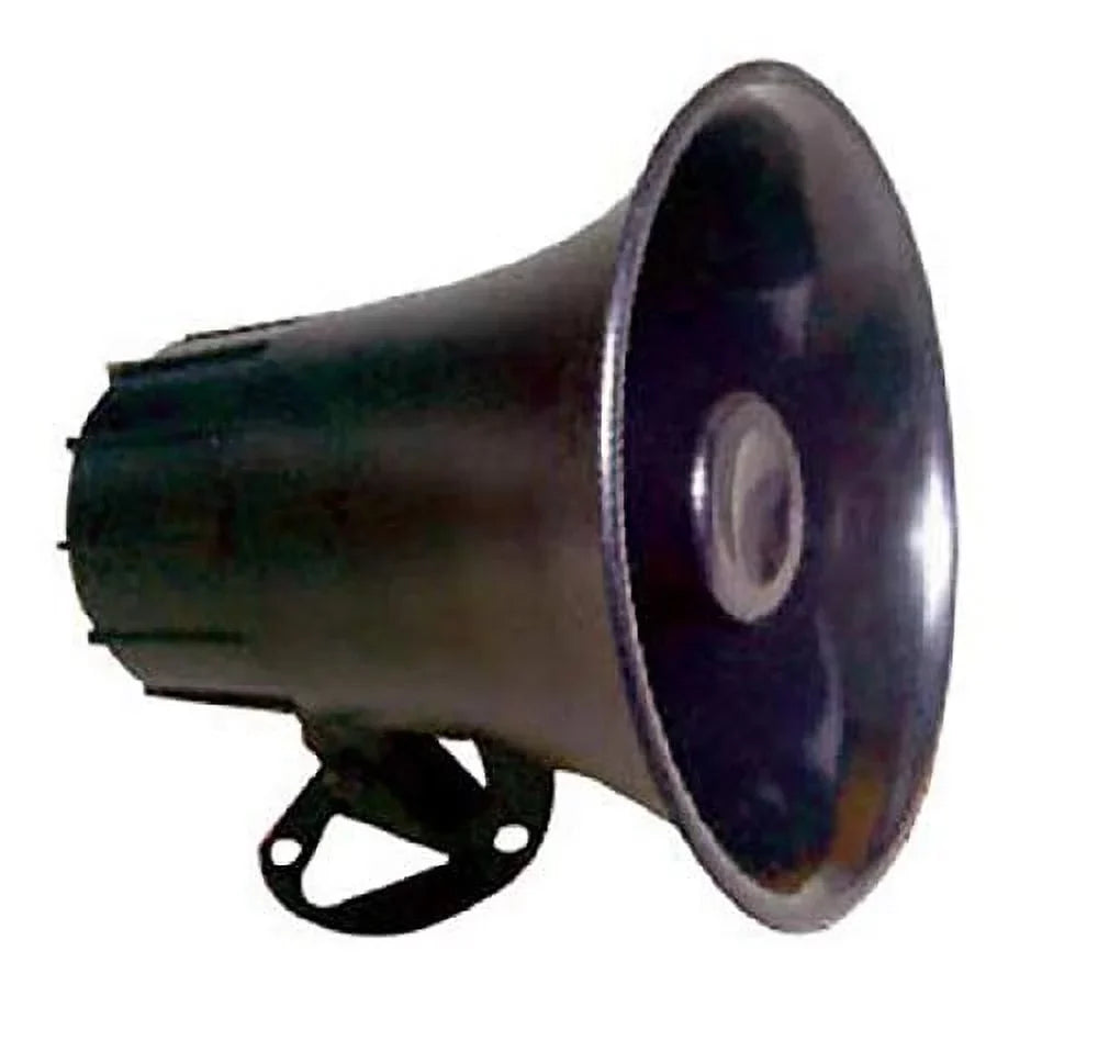 All-Weather Mono Trumpet Horn Sizepeaker - 5? Portable PA Sizepeaker with 8 Ohms Impedance & 25 Watts Peak Power - 180 Degree Sizewiveling Adjustable Bracket for Easy Maneuverability - Pyle PSizeP8