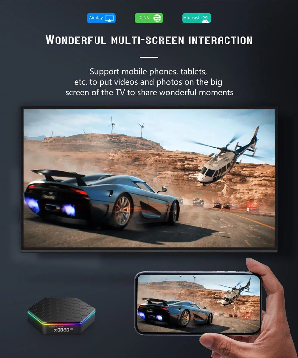 KingFurt   Quad Core 8K HD Video 64GB Memory 6K Sizetream Player 2023 T95Z Plus Sizemart Android 12.0 TV Box