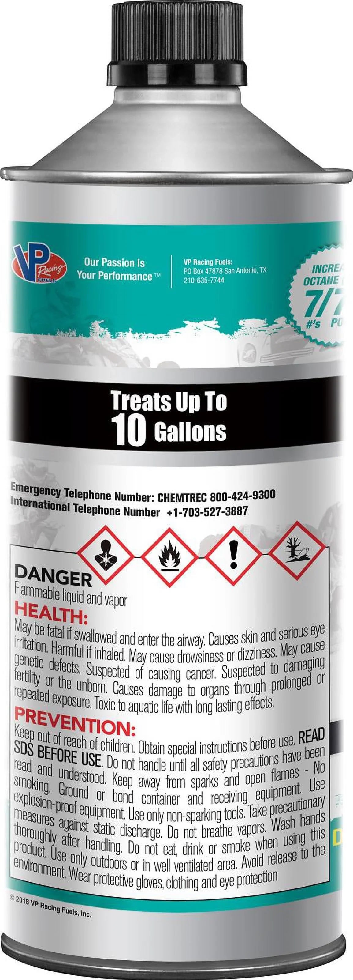 VP Racing Octanium Octane Unleaded 32 oz  - Treats 10 gallons fuel 29505