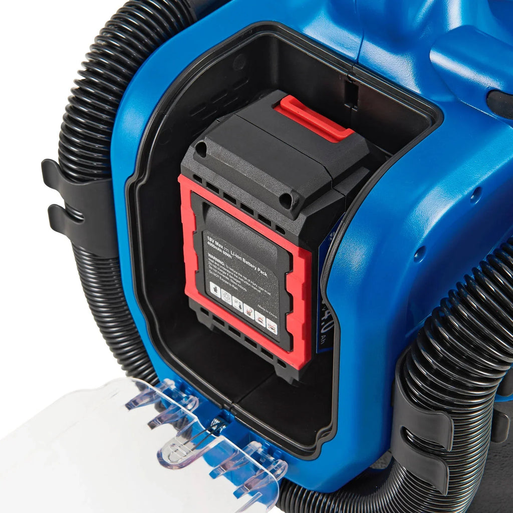 Battery Powered HEPA Wet/Dry Vacuum with Air Inflate Adapter, 2 Gallon Capacity