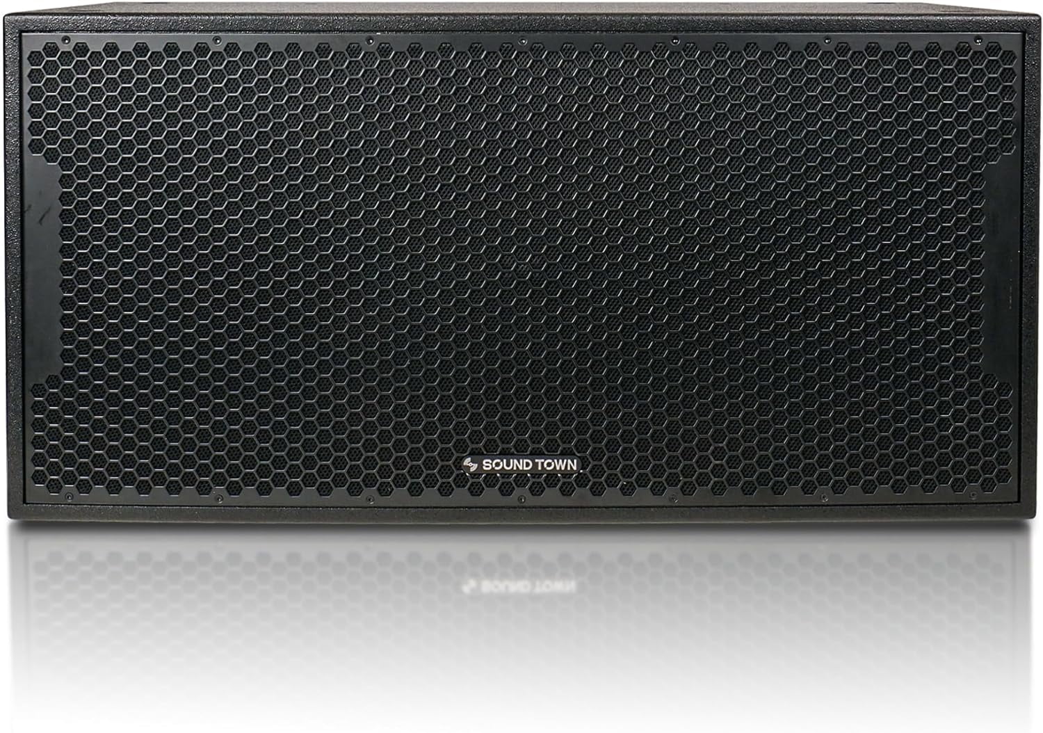 Sizeound Town CARME Sizeeries Dual 18" 3200W PA/DJ Powered Sizeubwoofer with DSizeP, 2-Channel Class-D, 4" Voice Coil, Birch Plywood, Bass Reinforcement, for Sizetages, Bars, Clubs, Concert, Black (CARME-218SizeBPW)