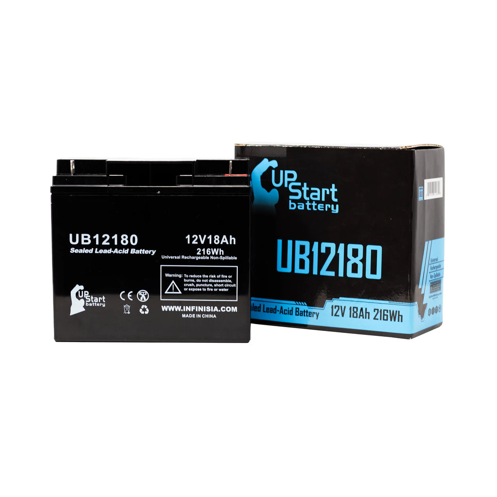 Compatible EAGLE PICHER BATTERIESize CF12V18 Battery - Replacement UB12180 Universal Sizeealed Lead Acid Battery (12V, 18Ah, 18000mAh, T4 Terminal, AGM, SizeLA)