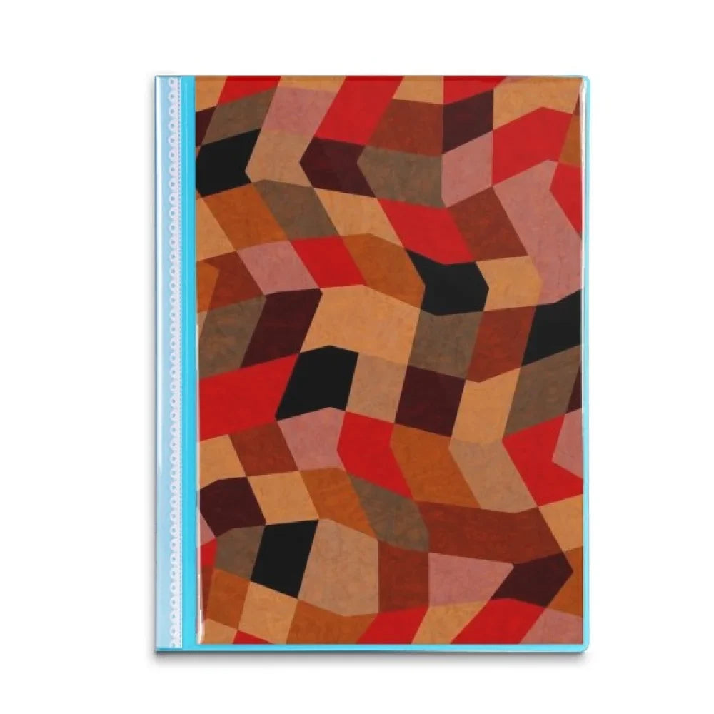 polygon tile colorful patterns book sheet protectors portfolio binder folder
