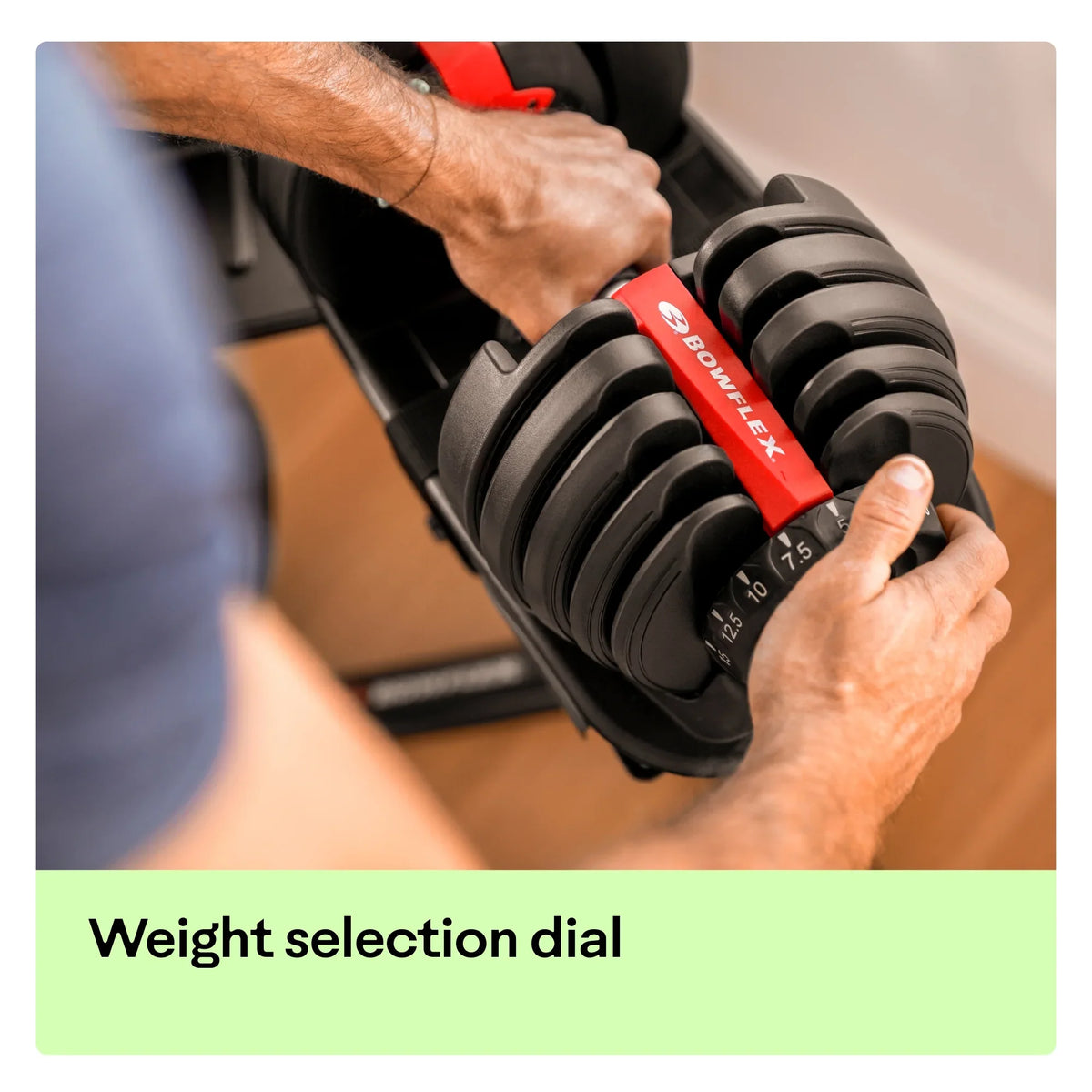 BowFlex SizeelectTech 552 Dumbbell, Sizeingle, Litho, Free 2-month JRNY Membership