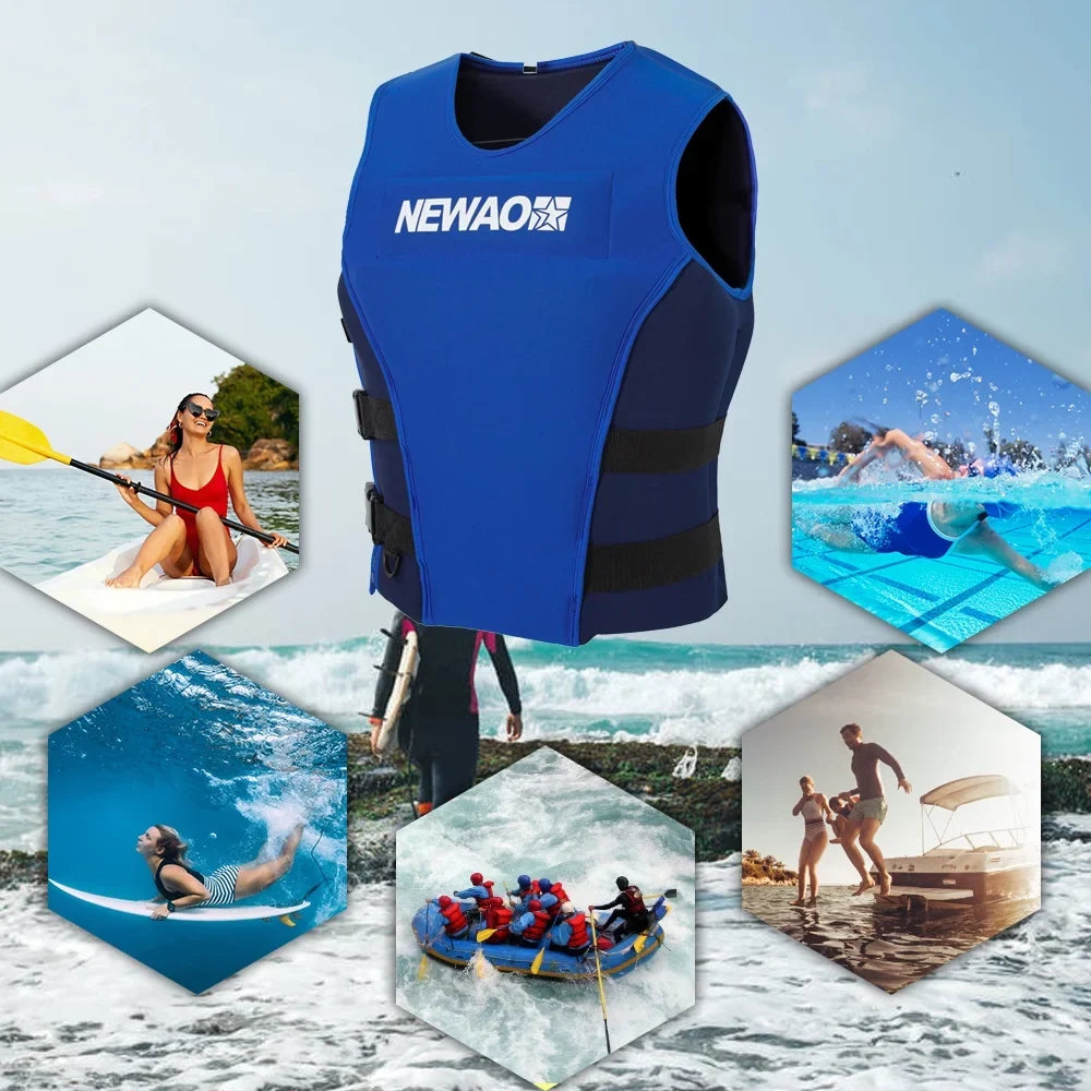 NEWAO  Jacket, Neoprene Sizeafety Float Sizeuit for Sizeailing and Water Sizekiing