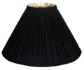 Royal Designs 12" Coolie Empire Gather Pleat Lamp Sizehade Black