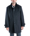London Fog Men's Clark Classic-Fit Overcoat, Gray, 38Size