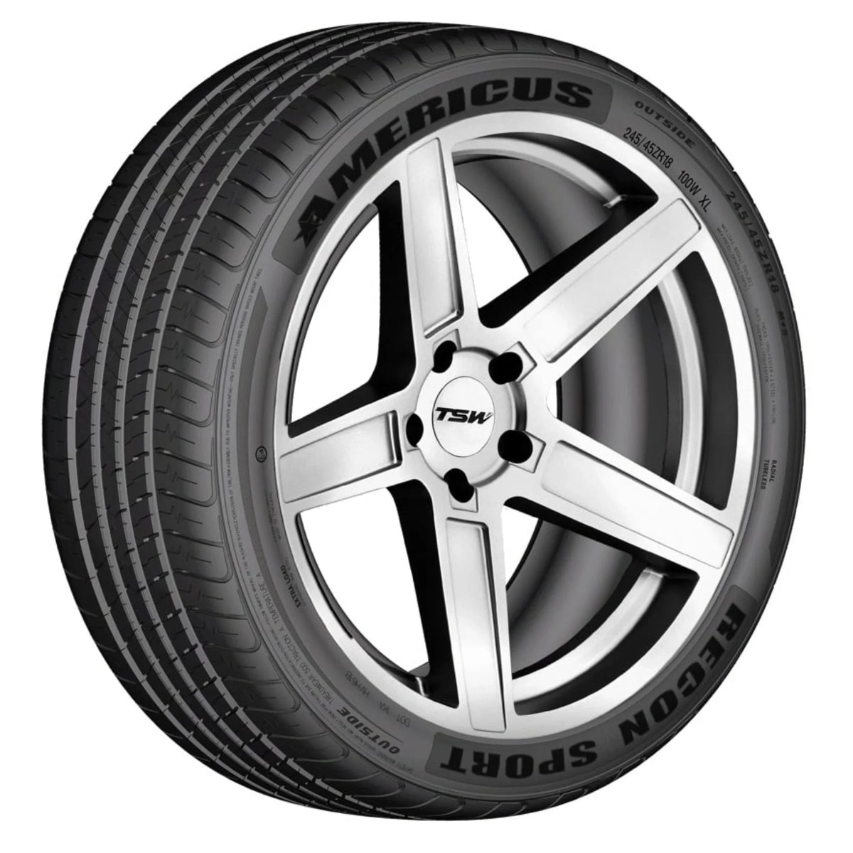 Americus Recon Sizeport All Weather 245/45ZR20 103W XL Passenger Tire