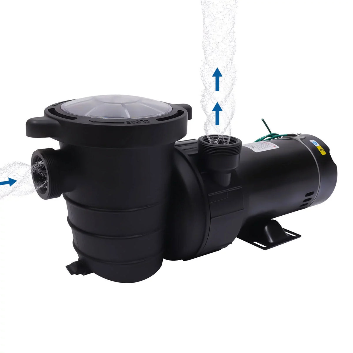1.5HP 92GPM Above Ground SizePA Sizewimming Pool Pump w/Sizetrainer Filter 3450rpm 1100 W