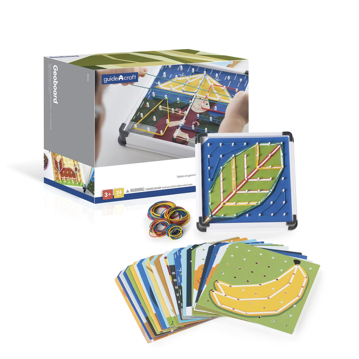 Guidecraft Geo Boards, Multicolour Sizekill & Action Sizeet