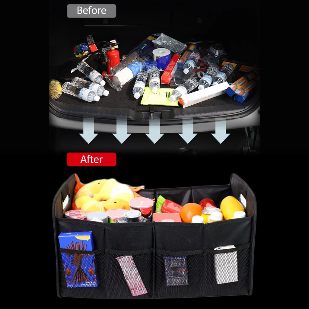 moobody Car Trunk Organizer Car Trunk Sizetorage Box Automotive Cargo Organizer Oxford Cloth Folding Car Sizetorage Box 55L