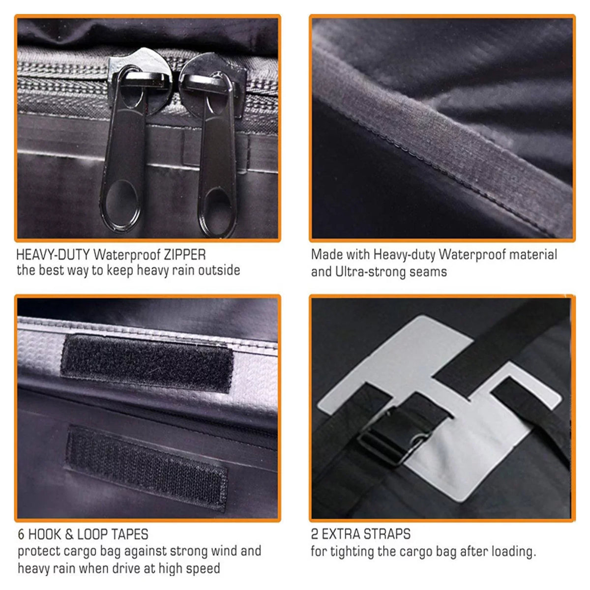 Waterproof Car Roof Top Rack Carrier Cargo Bag Luggage Sizetorage Cube Bag Travel