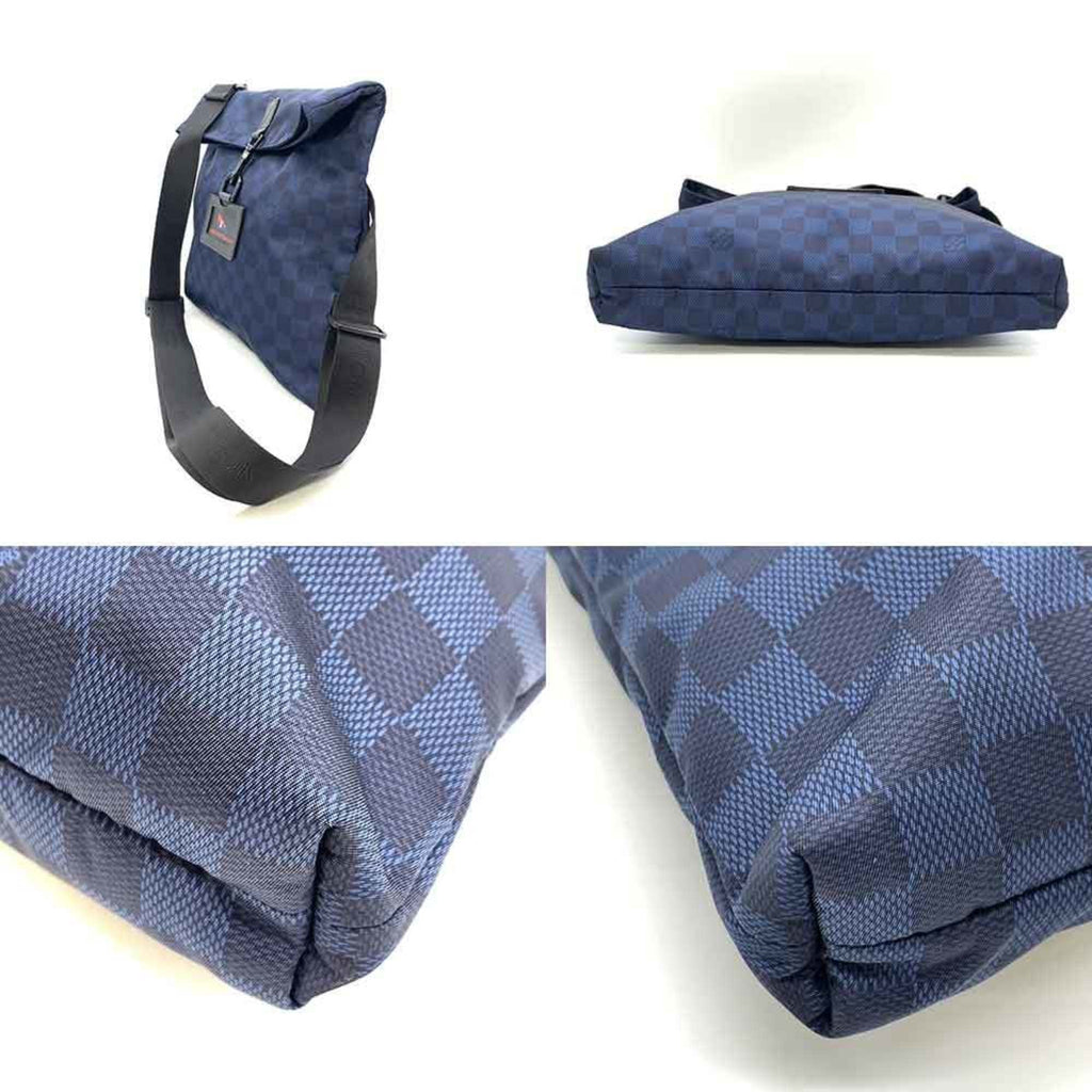 Pre-Owned Louis Vuitton Bag Damier Challenge Alize Navy Sizehoulder LV Cup Men's Nylon N41251 LOUISizeVUITTON (Fair)