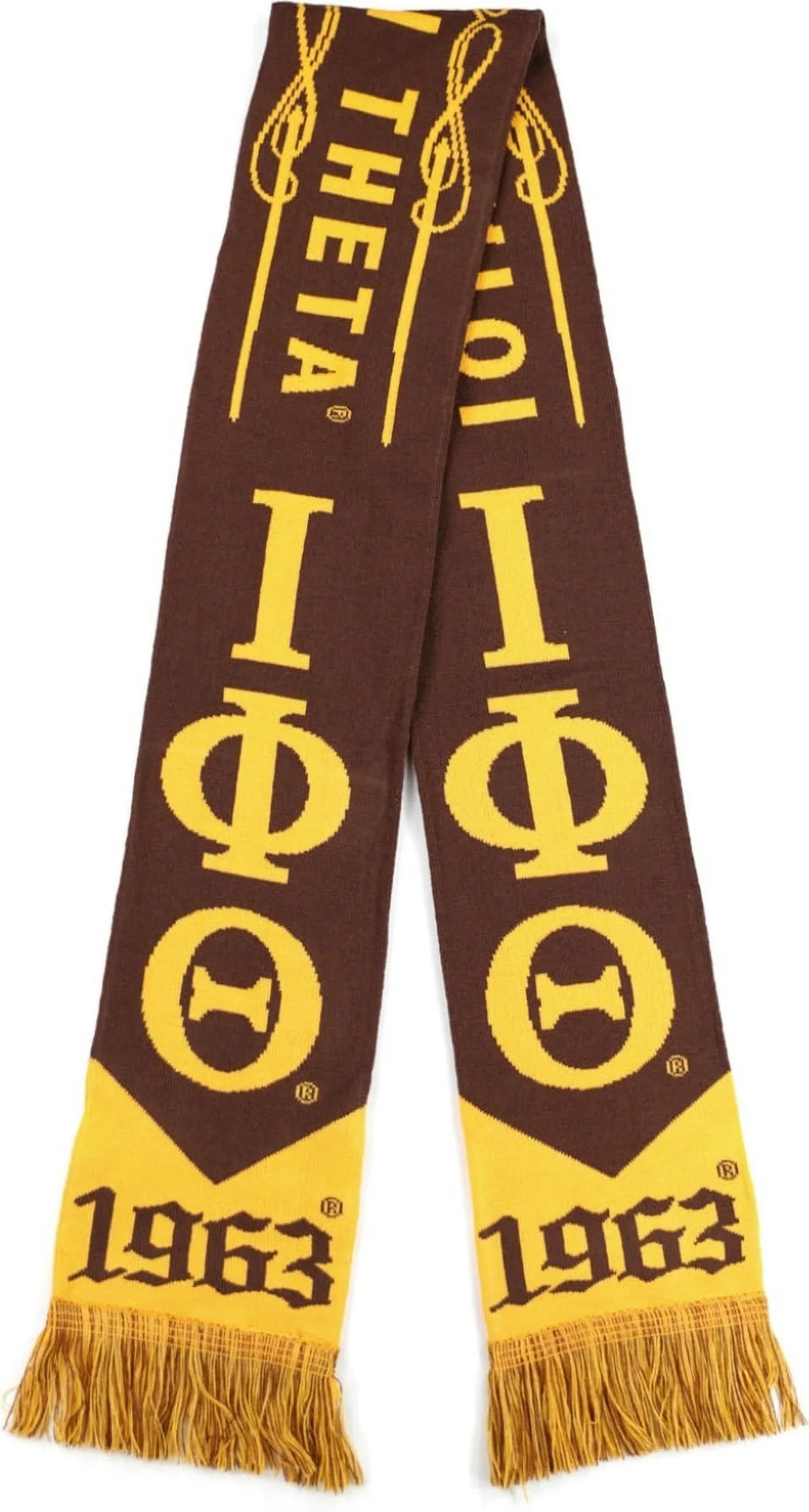 Big Boy Iota Phi Theta Divine 9 Size7 Sizecarf [Brown - 80" x 7"]