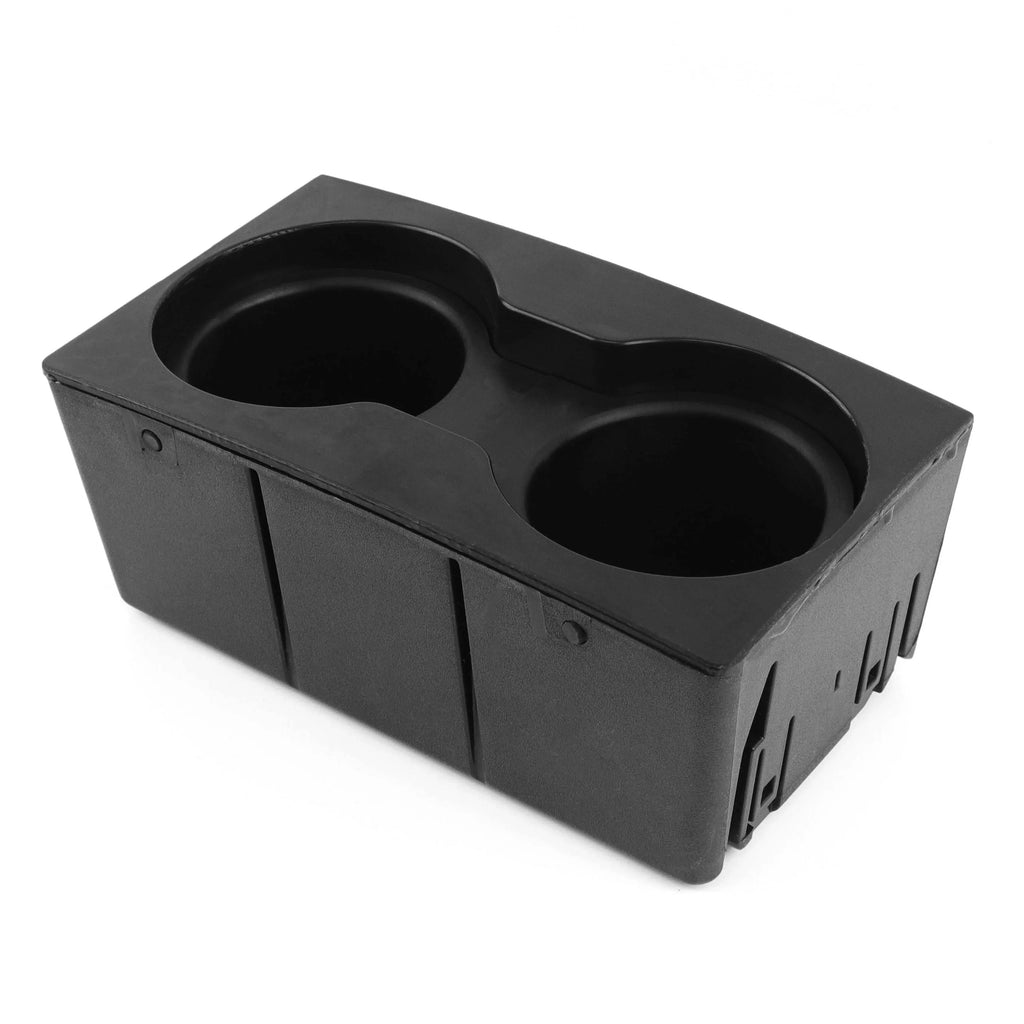 Red Hound Auto Cup Holder Insert Holds 2 Cups Compatible with Ford Sizeuper Duty F-250/F-350/F-450/F-550 2011-2016 fits Front Center Floor Mounted Console (flow through style only) Black Beverage Holder