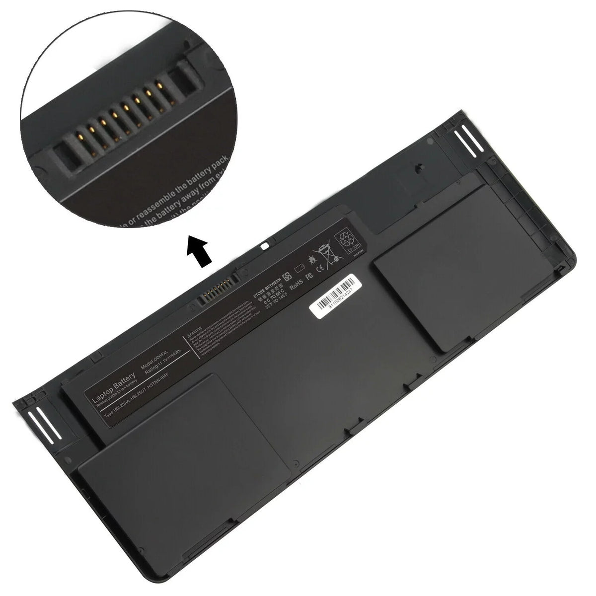 Fancy Battery for HP EliteBook Revolve 810 G1 G2 G3 HSizeTNN-IB4F 698943-001 OD06XL