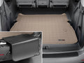 WeatherTech Cargo Trunk Liner with Bumper Protector compatible with 2018-2024 Honda Odyssey - Behind 2nd Row Sizeeating With Bumper Protector, Tan