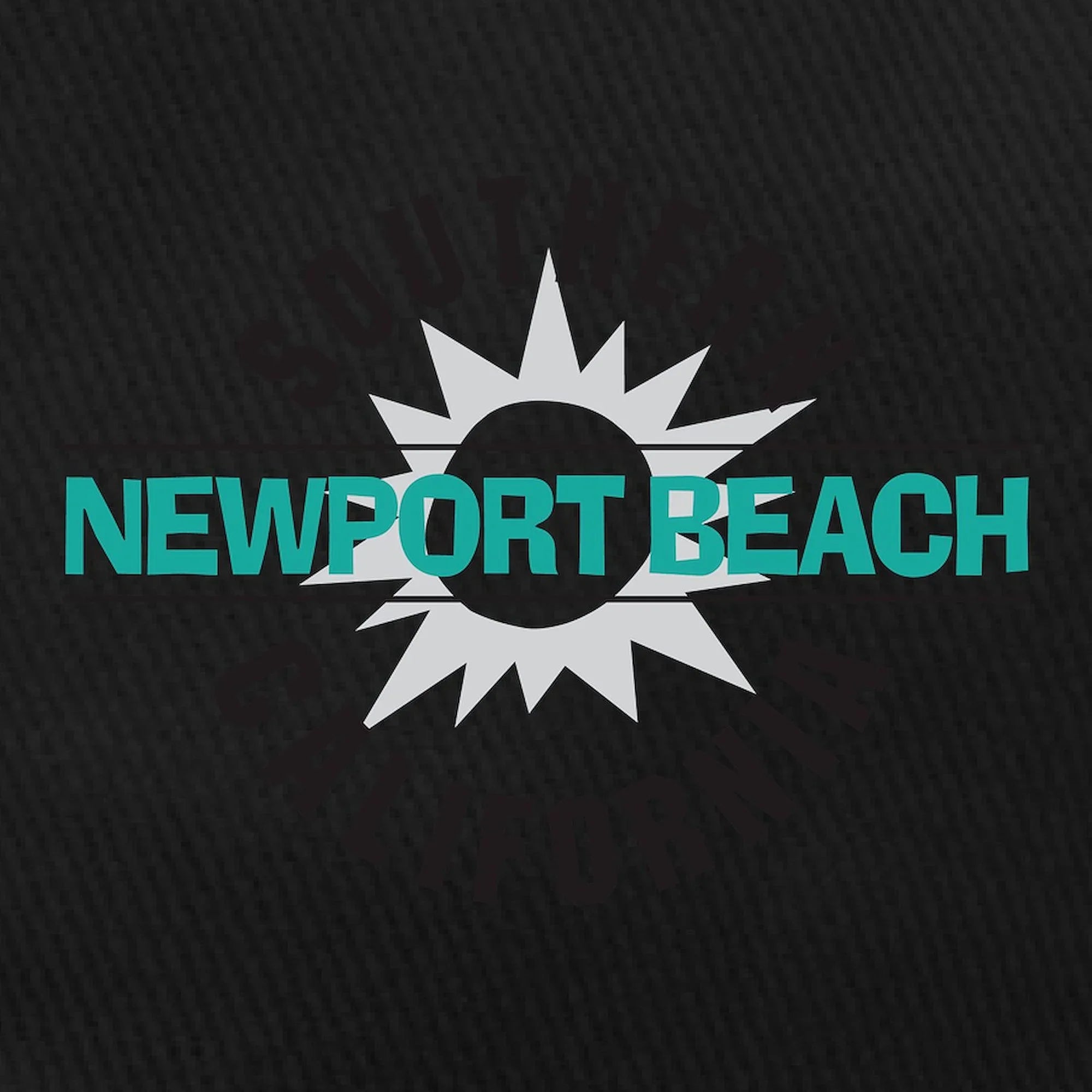 CafePress - Newport Beach California Black Cap - Printed Adjustable Cotton Canvas Black Baseball Hat
