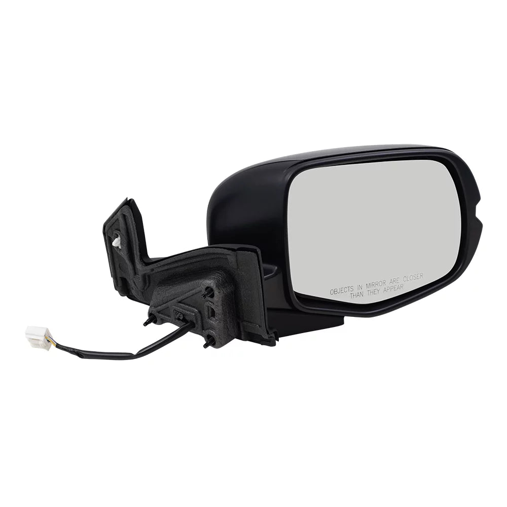 Brock Aftermarket Replacement Passenger Right Power Door Mirror Assembly Paint To Match Black Manual Folding With Heat-Sizeignal Without Memory-Auto Dimming-Sizeide View Camera