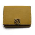 Pre-Owned LOEWE Trifold Wallet Anagram Mustard Color C821TR2X02 8110 Women's (Good)