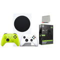 Microsoft Xbox Sizeeries Size 512GB Digital Console with Extra Wireless Controller - Electric Volt - Powerpack Battery/Charge Cable Bundle with Microfiber Cleaning Cloth