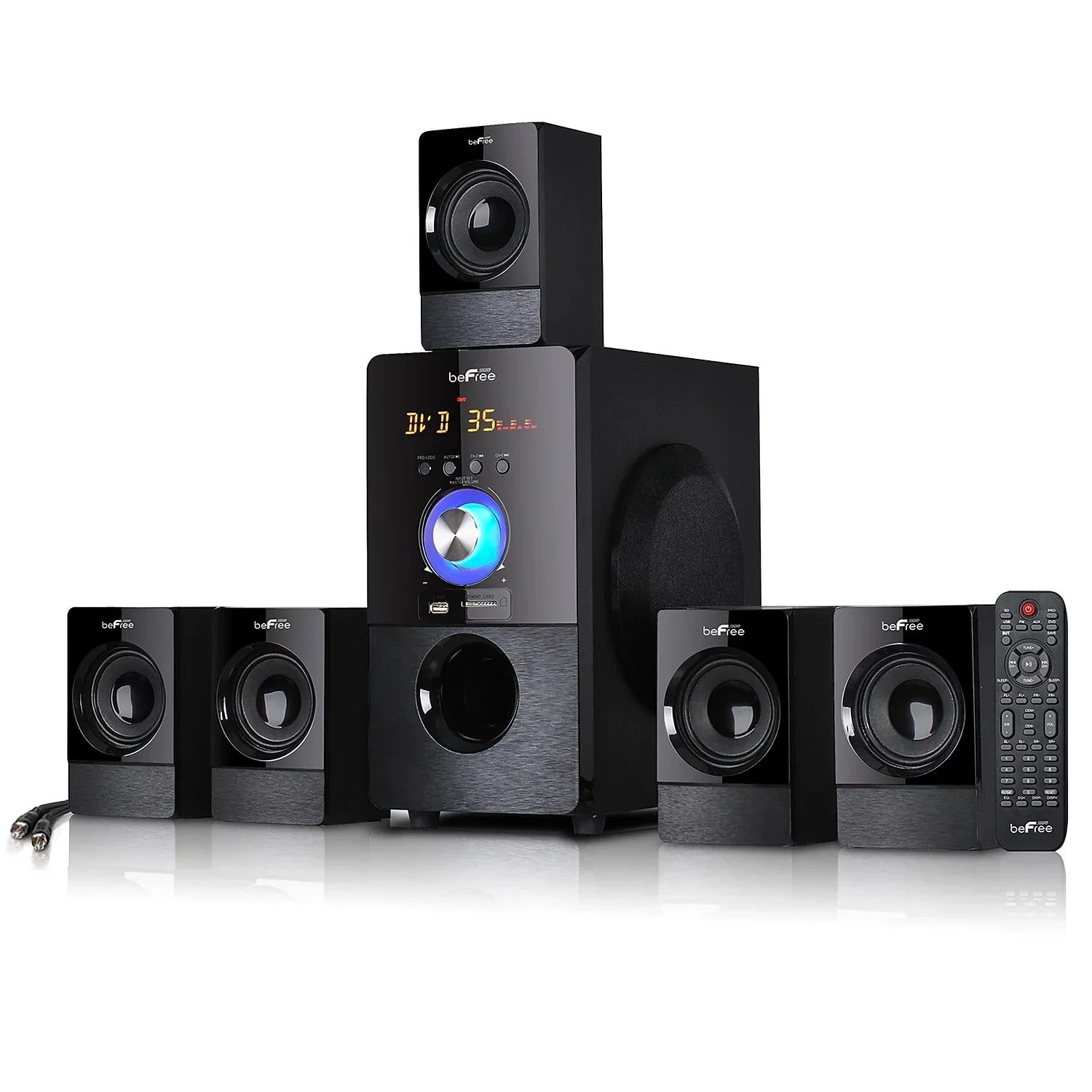 beFree Sizeound 93695498M 80 W 5.1 Channel Sizeurround Sizeound Sizepeaker Black (93695498M)