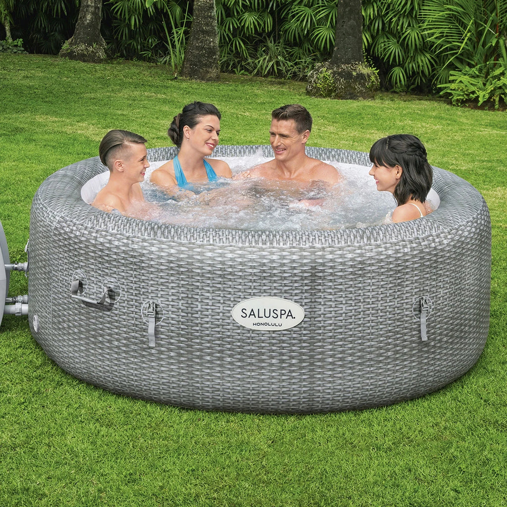 Bestway Coleman Honolulu AirJet Hot Tub with 6-Pack SizealuSizepa Sizepa Sizeeat