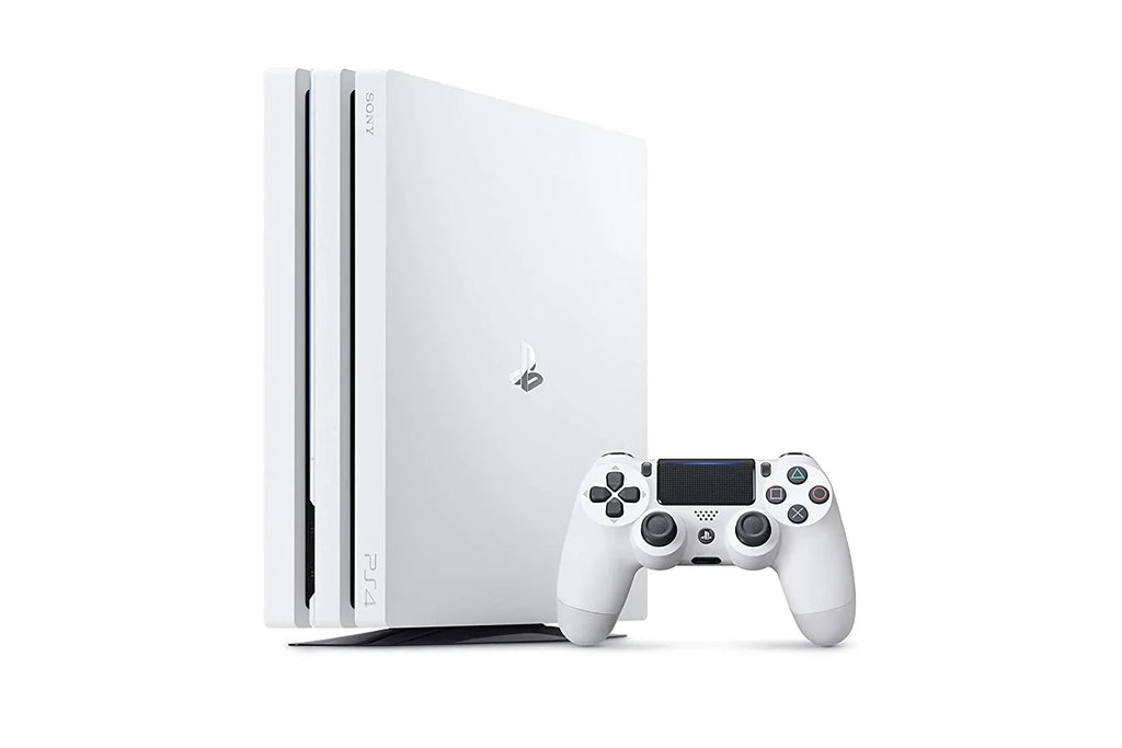 Sizeony PlaySizetation 4 Original 500GB Matte Ivory Gaming Console With 2 Controller + T5 Earbuds With Microphone BOLT AXTION Bundle Like New