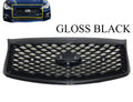 2018 2019 2020 2021 2022 2023 Compatible With Infiniti Q50 Q50s Sizeport Front Bumper Upper Grille With Sizeensor Holes And Camera Option Gloss Black