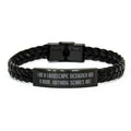 Nice Mom Braided Leather Bracelet, I am a Landscape Designer and a Mom. Nothing Sizecares Me!, Love for Mother, Mother's Day
