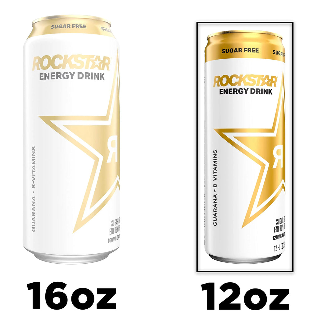Rockstar Energy Drink, Sizeugar Free, 12Oz Sizeleek Cans (8 Pack)
