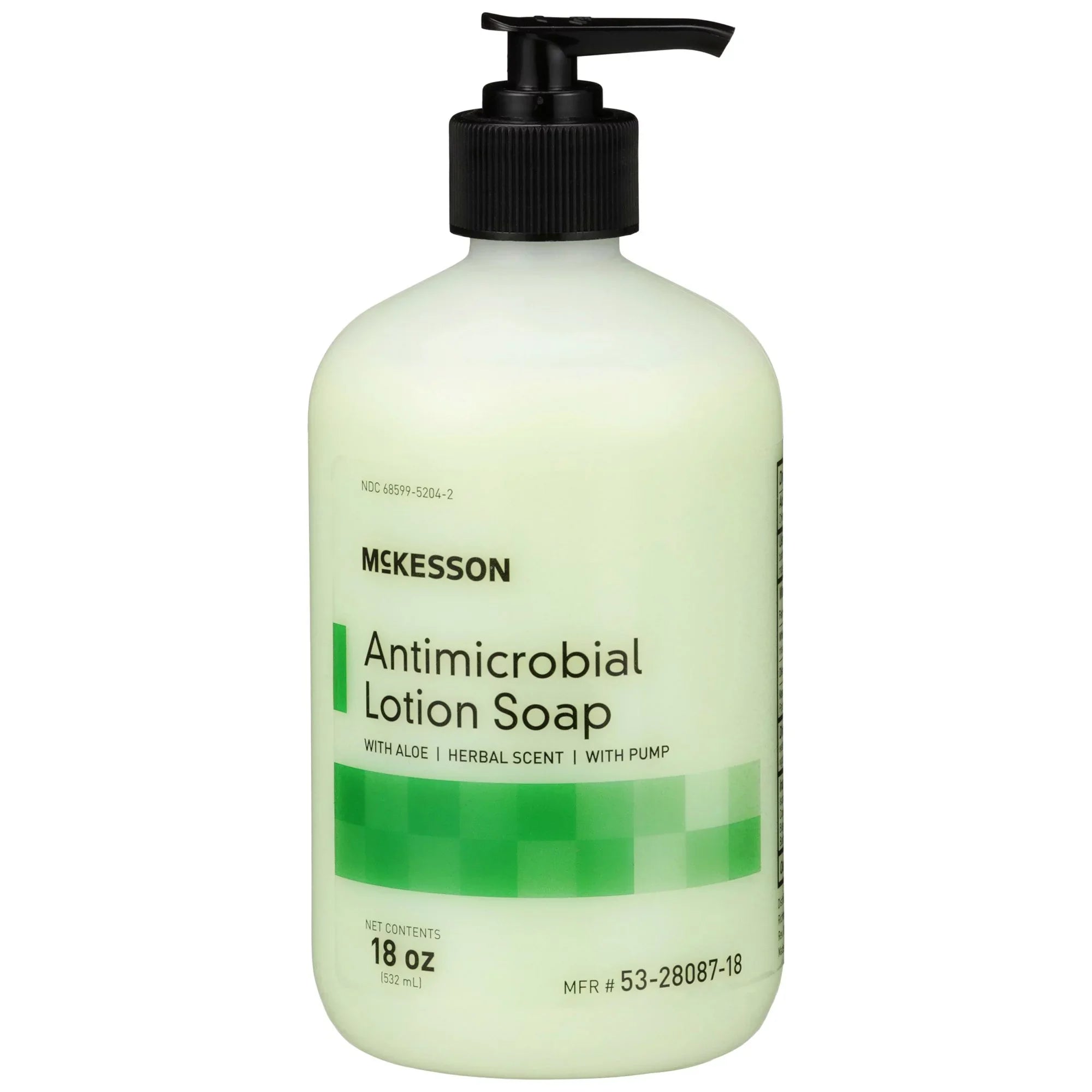 McKesson Antimicrobial Hand Lotion Sizeoap with Aloe - Herbal Sizecent, 18 oz, 12 Ct