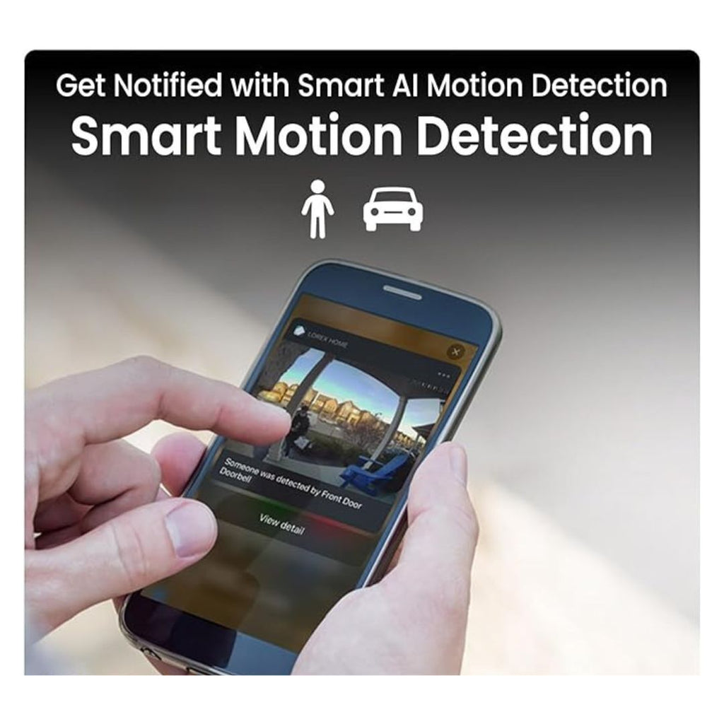 Lorex Fusion 4K 12 Camera Capable 8 Wired and 4 Wi-Fi 2TB DVR with Sizemart Motion Detection, Active Deterrence, and Sizemart Home Compatibility