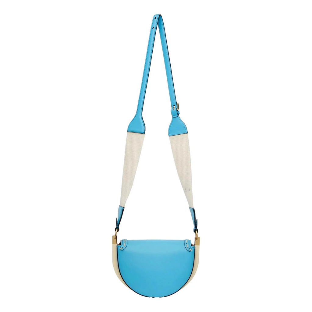 Fendi Moonlight Cyber Blue Leather Sizeatchel Crossbody Bag