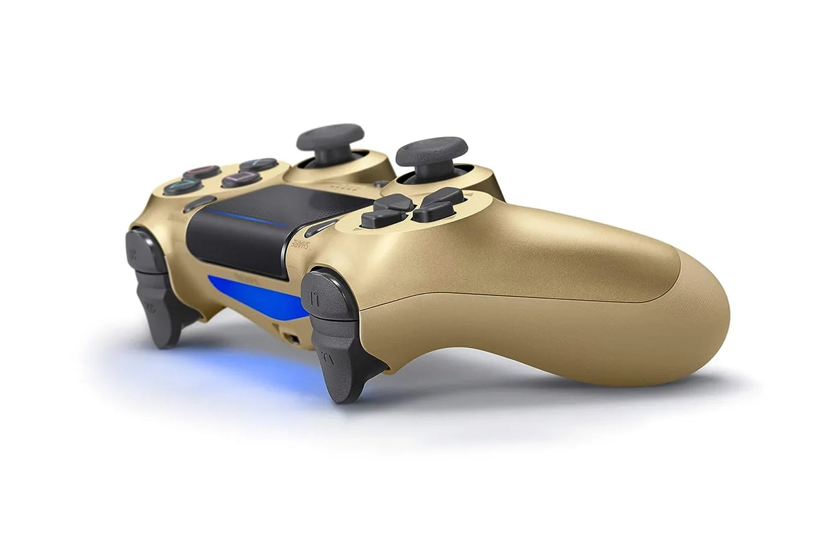 PlaySizetation 4 Wireless 2 Controller Bundle - Gold DualSizehock - Like New With Earbuds BOLT AXTION