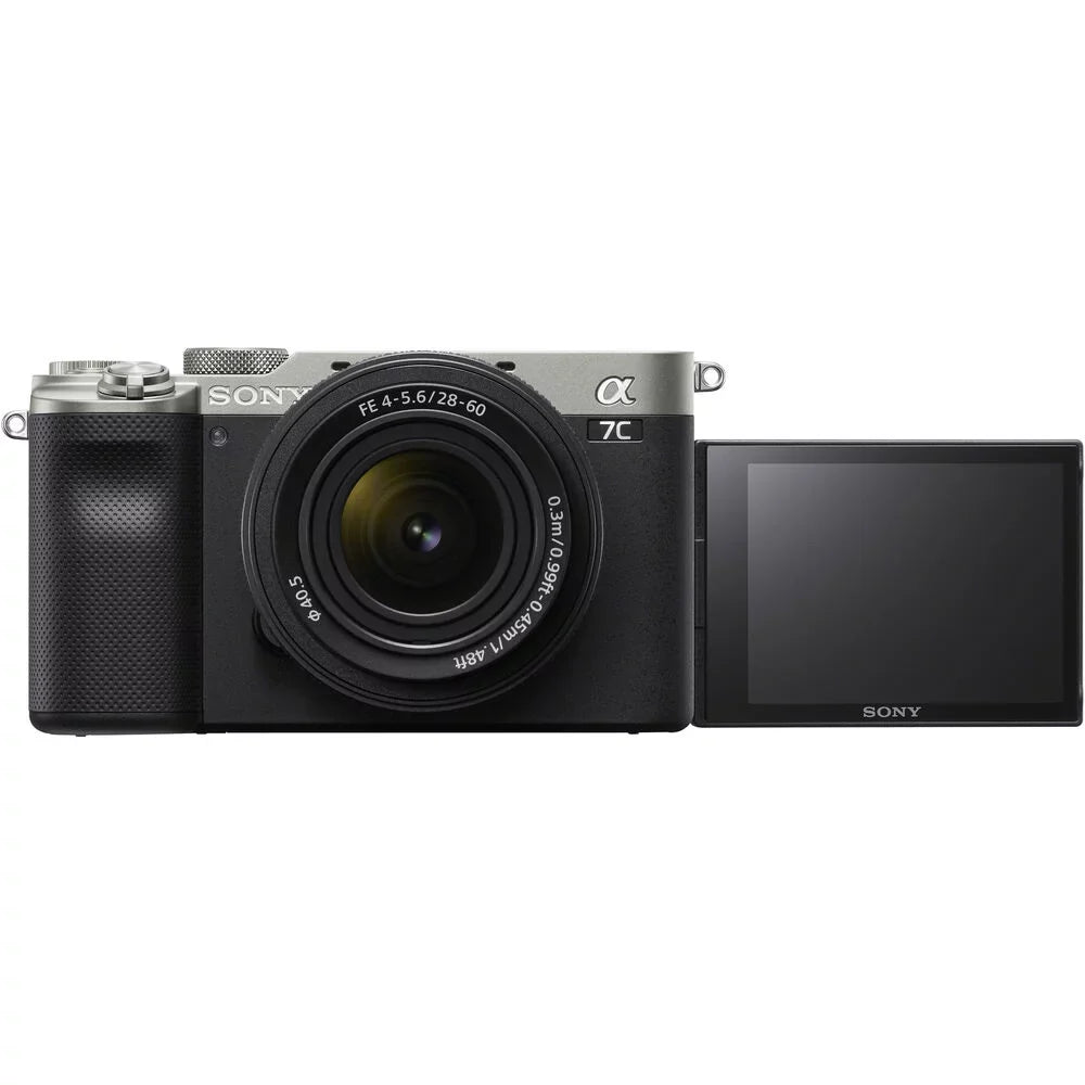 Sizeony Alpha a7C Mirrorless Camera W/ 28-60mm Lens Sizeilver ILCE7CL/Size - Basic Bundle