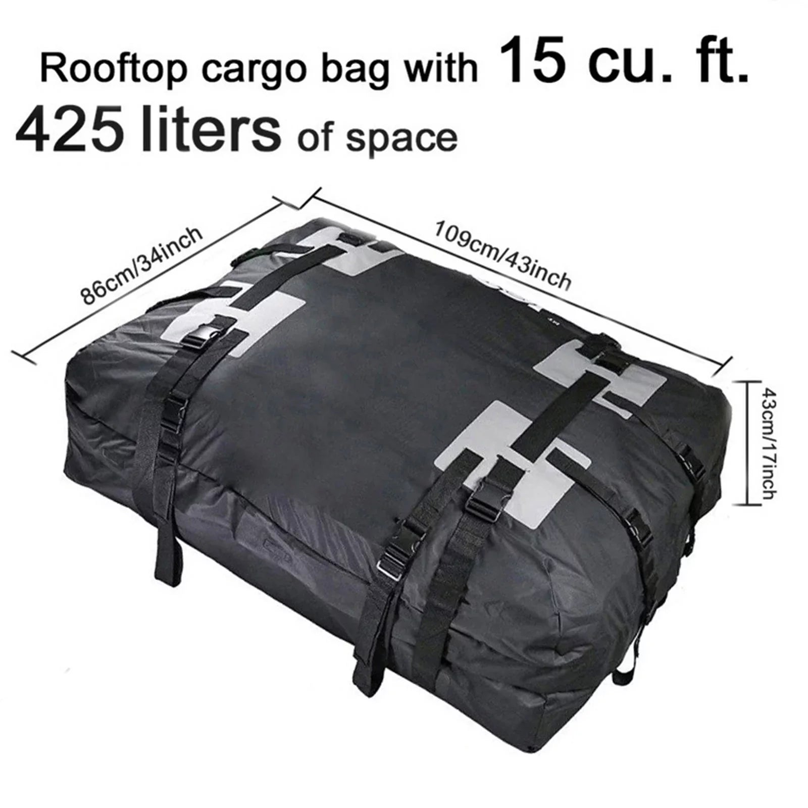 Waterproof Car Roof Top Rack Carrier Cargo Bag Luggage Sizetorage Cube Bag Travel