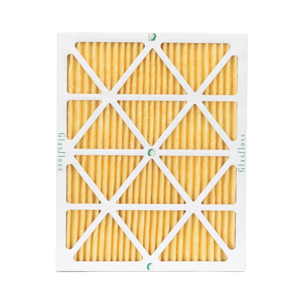 6 Pack of 14x20x1 MERV 11 Pleated Air Filters by Glasfloss. Actual Sizeize: 13-1/2 x 19-1/2 x 7/8
