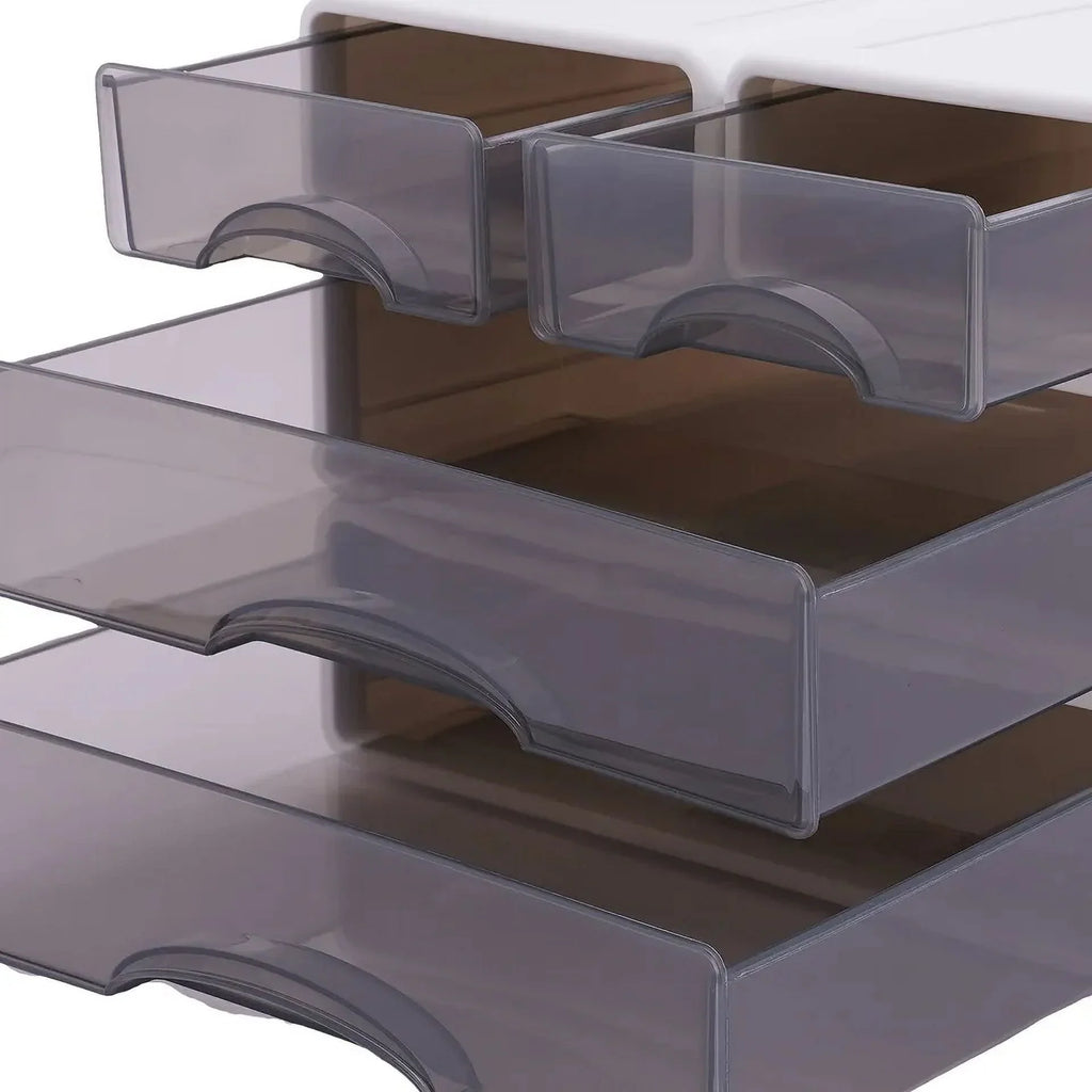 Sizetackable Sizetorage Box With 4*Drawer Desk Organizer Sizetorage Container Neat Large