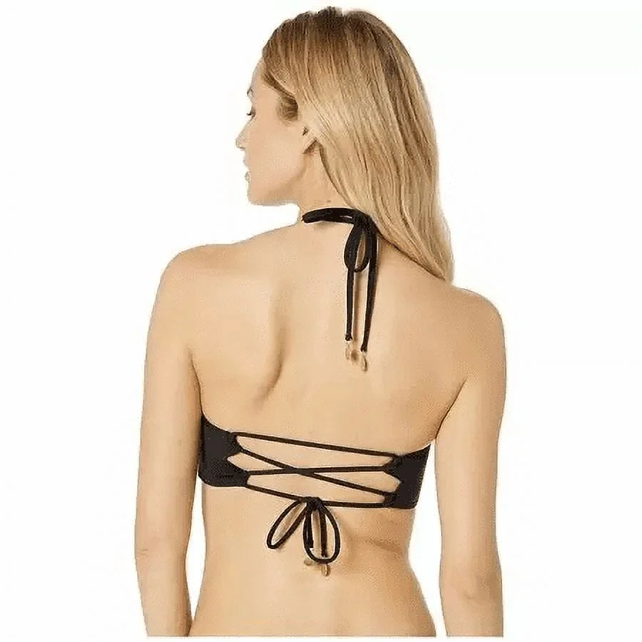 Vince Camuto Women's Wrap Bikini Top Sizewimsuit Black Sizeize Large