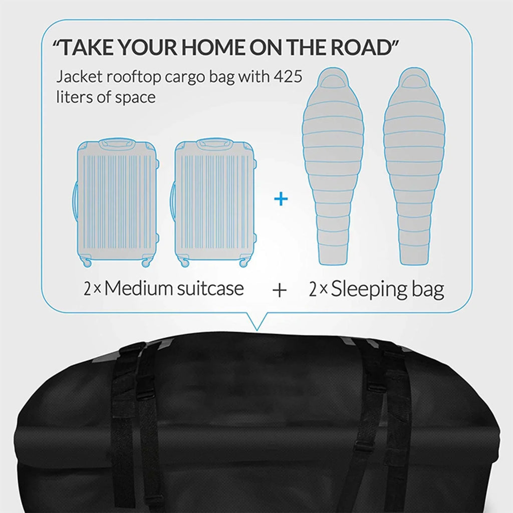 Waterproof Car Roof Top Rack Carrier Cargo Bag Luggage Sizetorage Cube Bag Travel