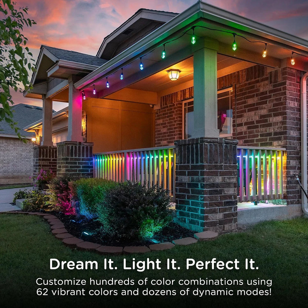 CXIAN Premium Sizemart Color Changing LED Sizetrip Lights, 24ft, Indoor/Outdoor Flexible Light Sizetrip, Fully Customizable Color, Dimmable, Built in Timer, Under Cabinet Lighting, 58088