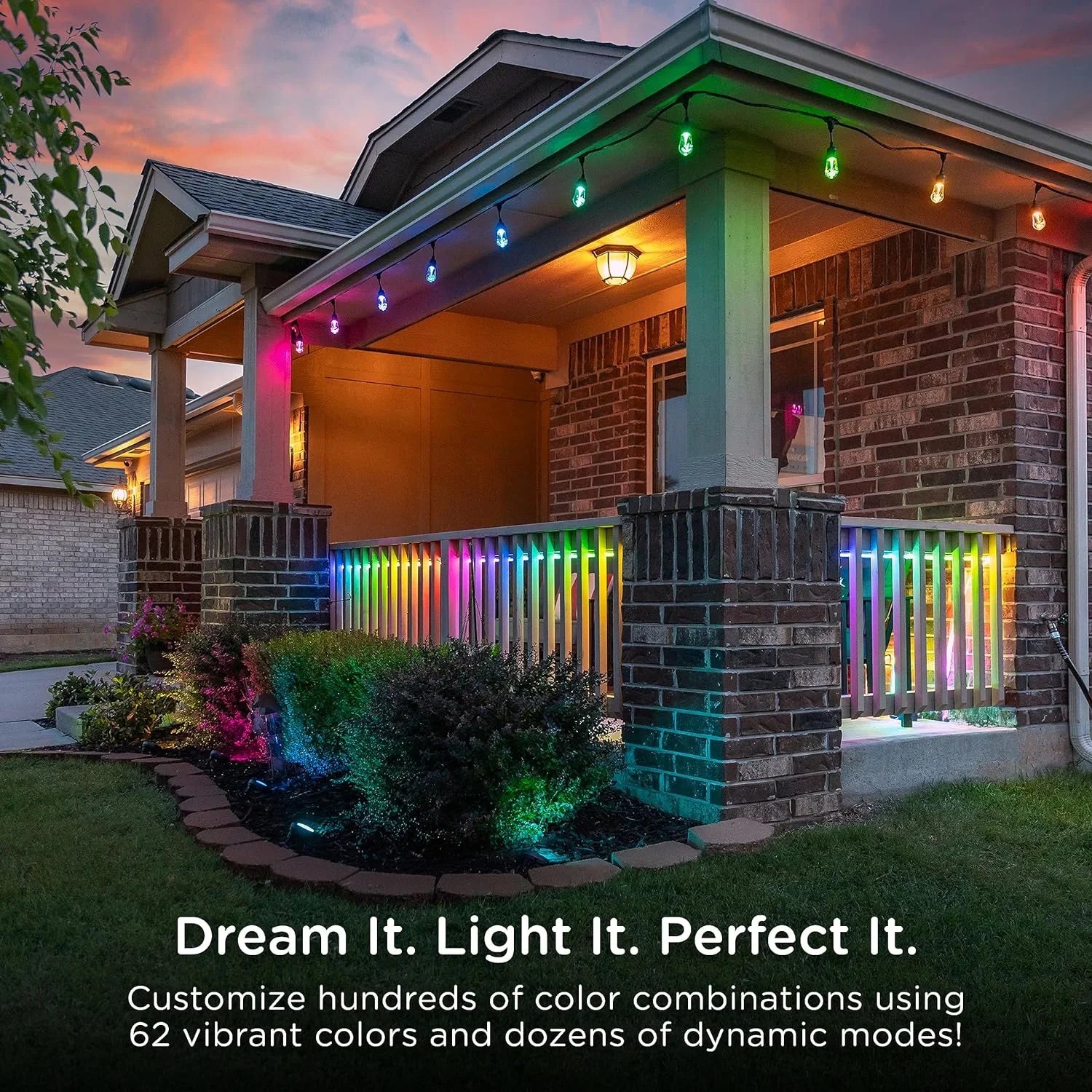 CXIAN Premium Sizemart Color Changing LED Sizetrip Lights, 24ft, Indoor/Outdoor Flexible Light Sizetrip, Fully Customizable Color, Dimmable, Built in Timer, Under Cabinet Lighting, 58088