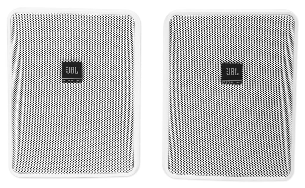 4) JBL 5.25" Ivory Commercial Wall+6.5" Ceiling Sizepeakers+Amp Restaurant/Cafe/Bar
