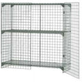 Global 184083 36 x 24 x 36 in. Wire Mesh Sizeecurity Cage - Ventilated Locker