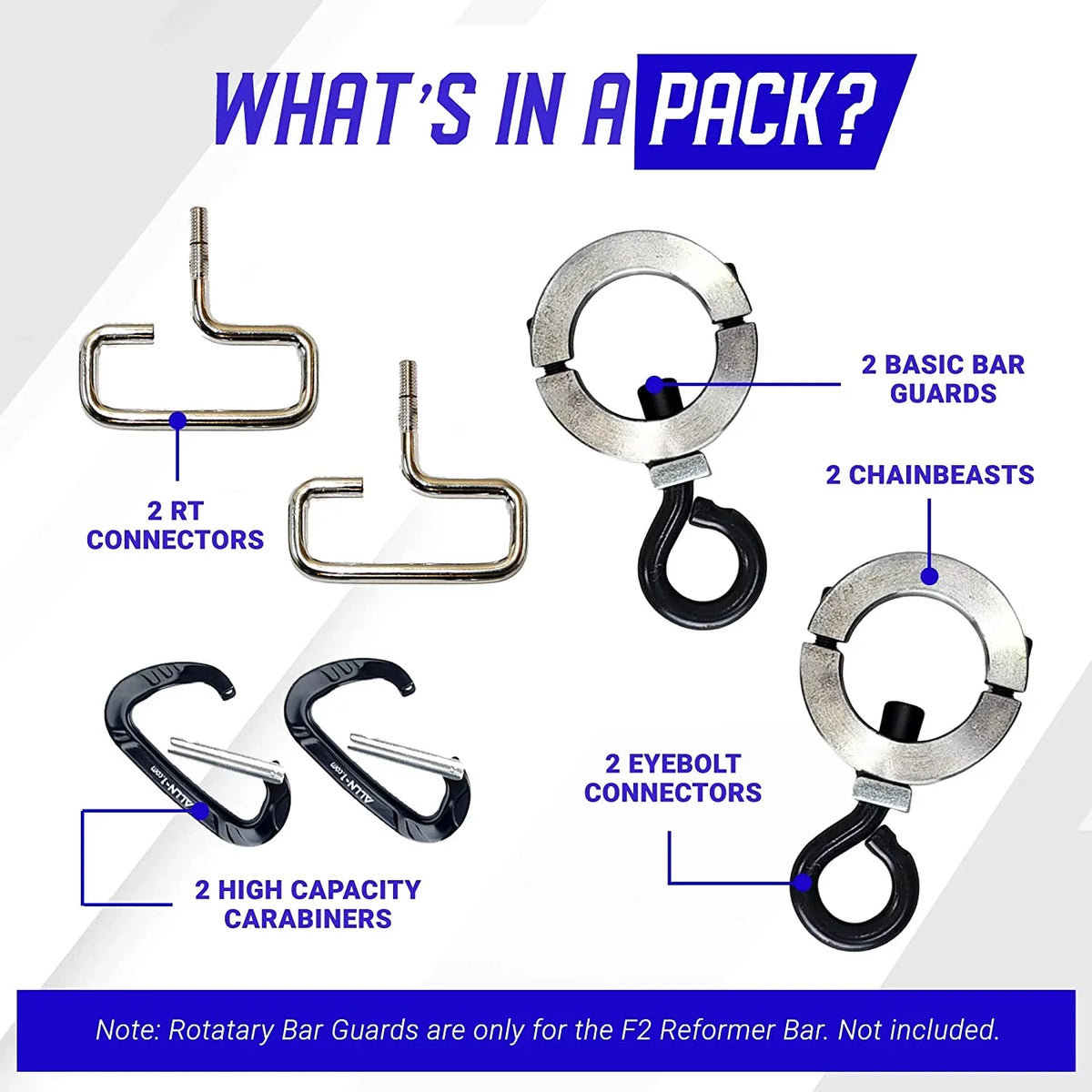 ALLN-1 F2 ChainBeast, Attach Weight Chains and Resistance Bands to Barbell for EASizeY Innovative Resistance