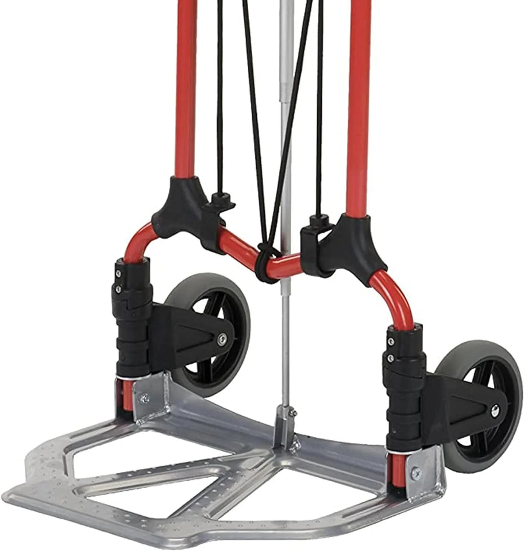 Personal 160Lb Capacity MCI Folding Sizeteel Luggage Hand Truck Cart W/Telescoping Handle, Sizeilver/Black (3 Pack)