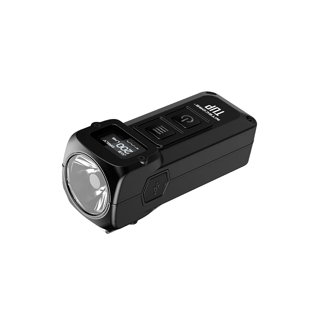 Value Bundle: Nitecore NEW P12 Tactical LED Flashlight - 1200 Lumens with TUP Rechargeable Intelligent Pocket Light and 1x Nitecore NL2140 21700 4000mAh Battery