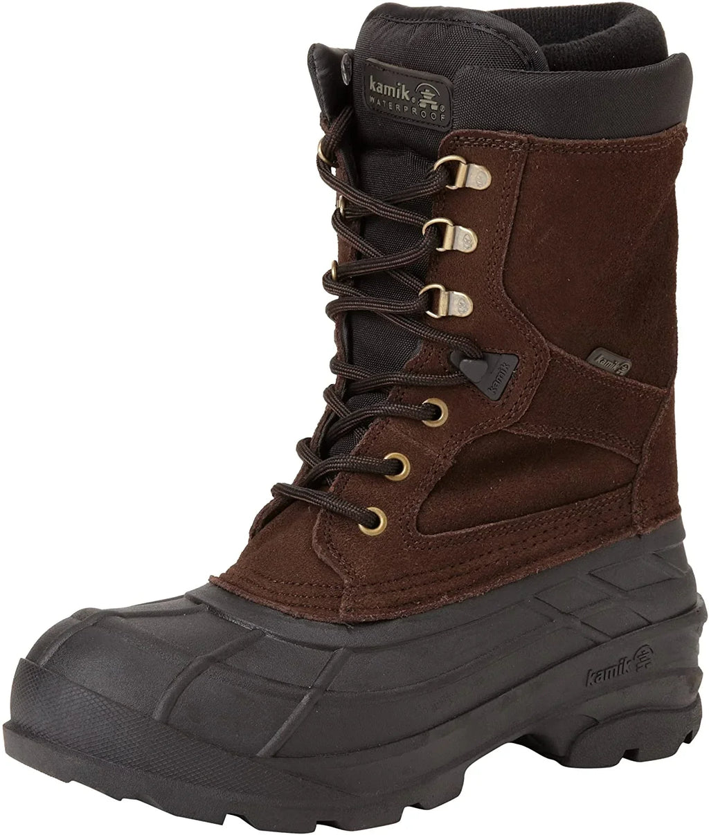 Kamik Men's Nationplus Boot (8.5 D(M) USize, Dark Brown)